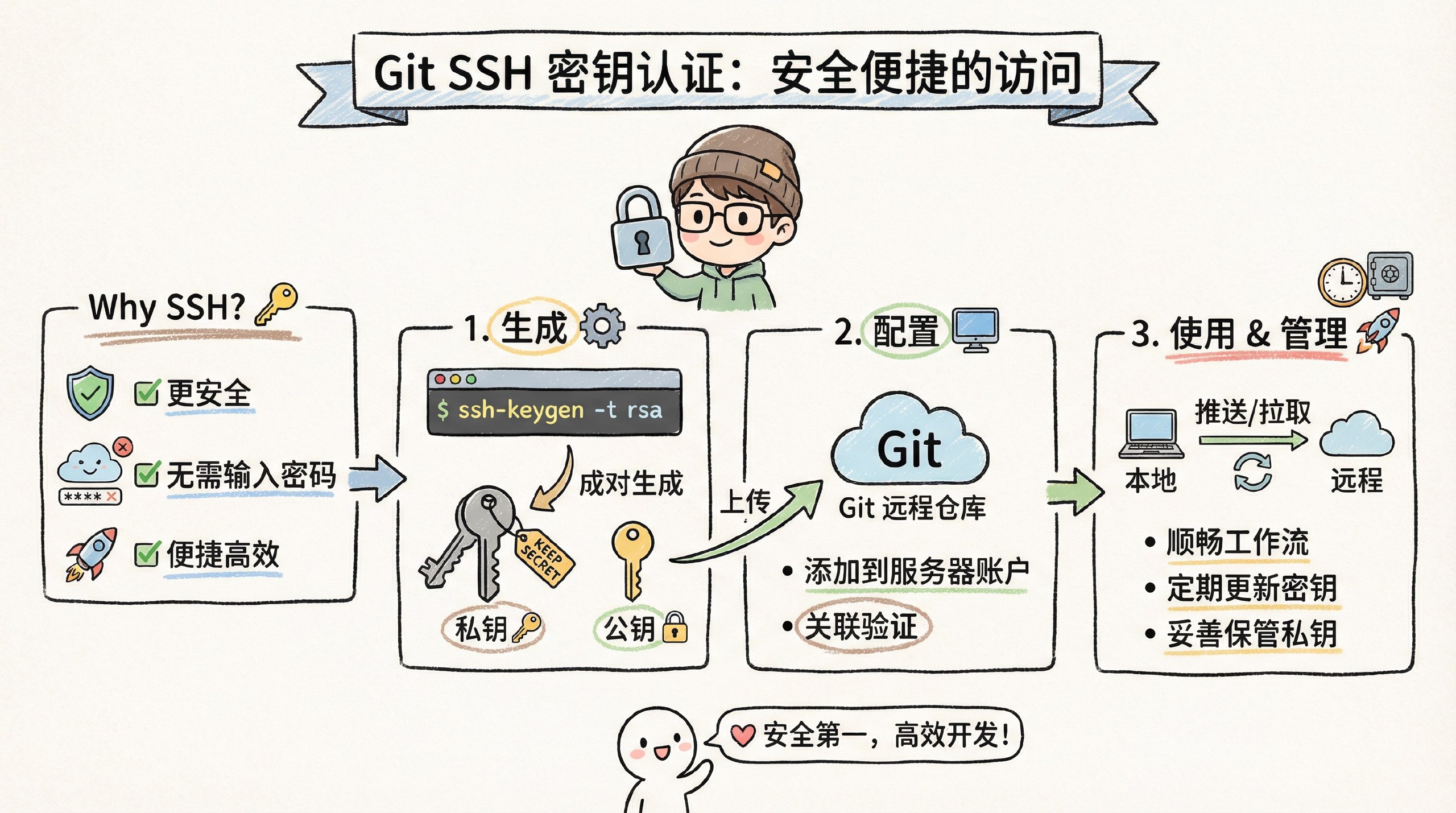 Git SSH私钥完全指南：生成、配置与使用详解