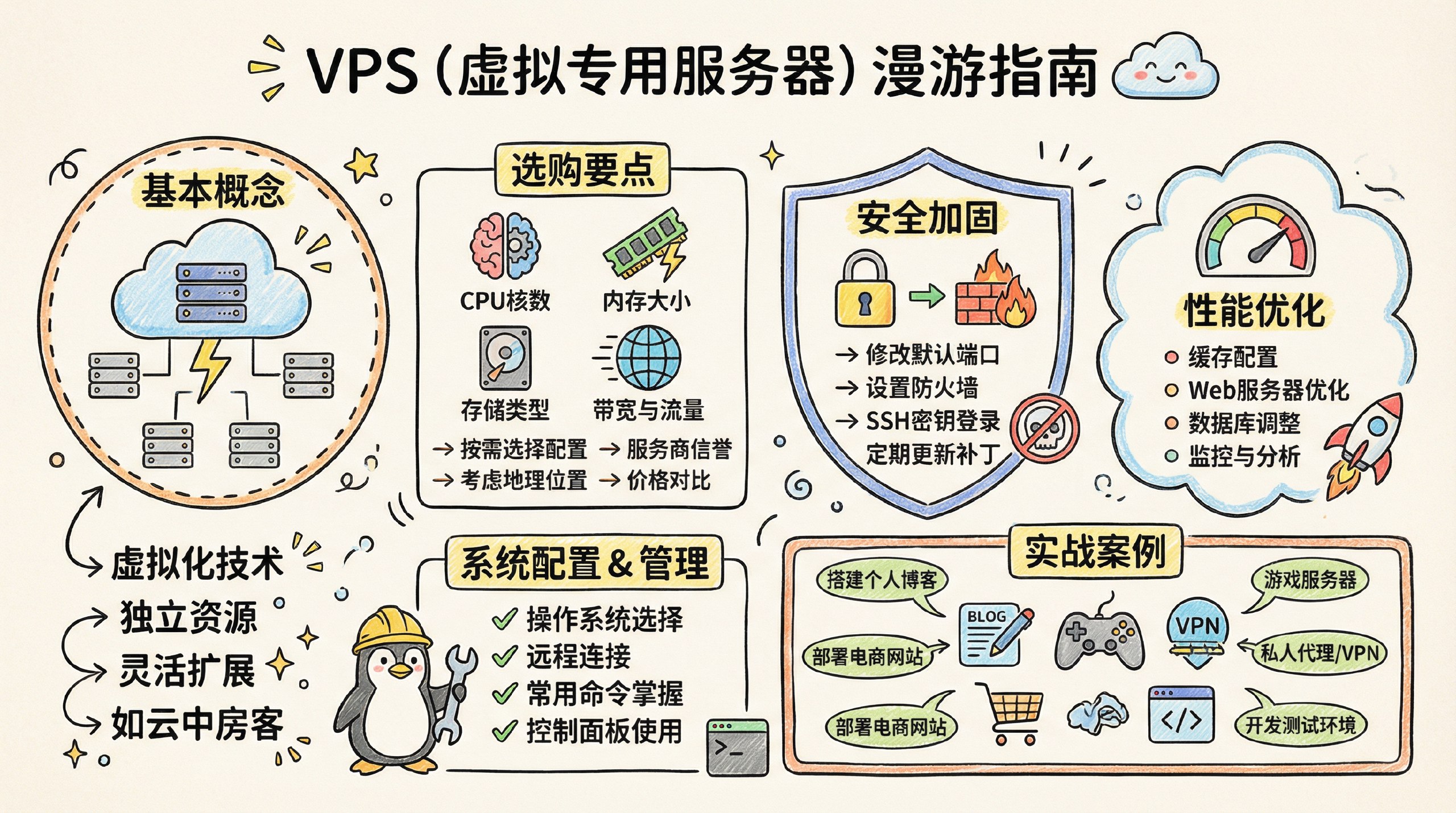 VPS完全指南：从入门到精通的虚拟专用服务器知识